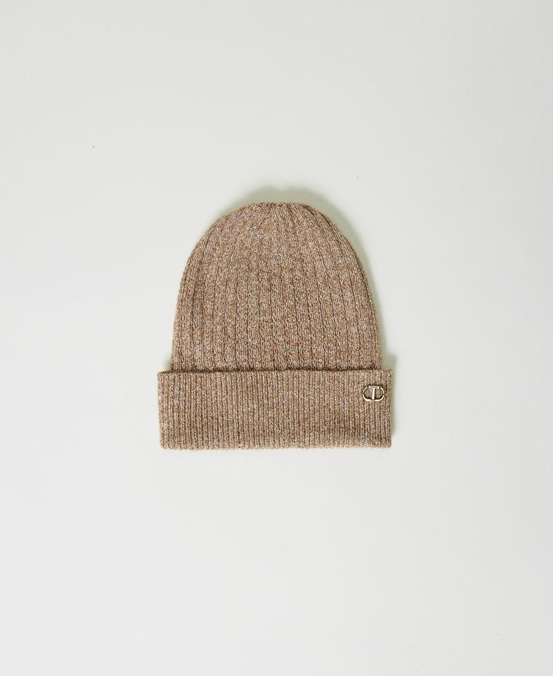 Ribbed beanie with sequins