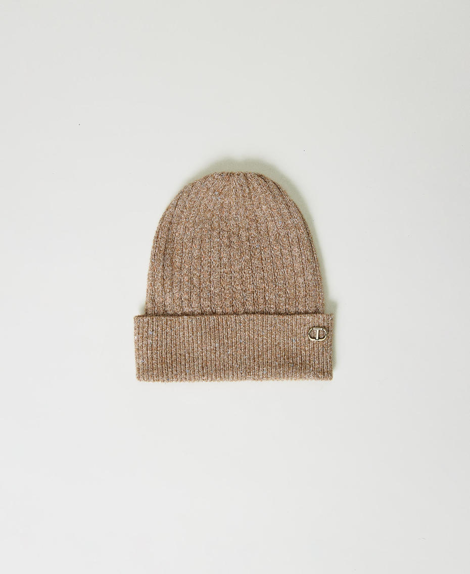 Ribbed beanie with sequins