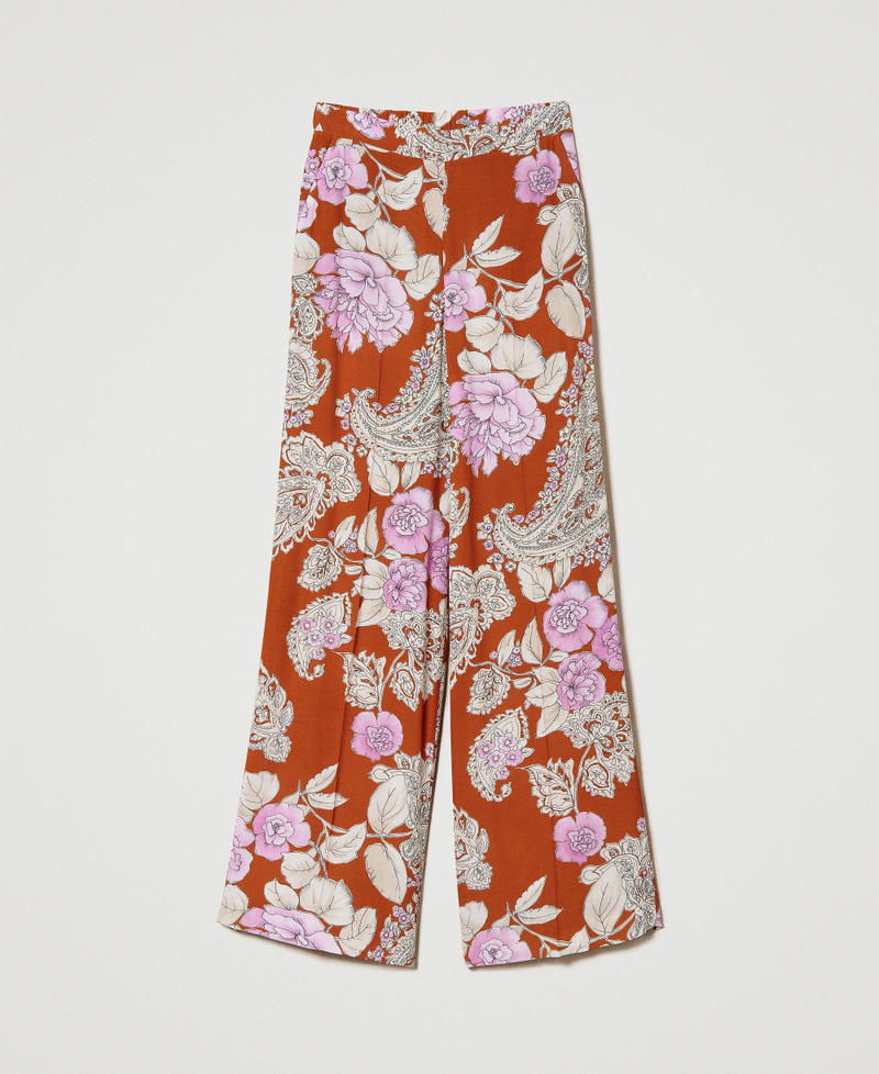 Palazzohose mit Print