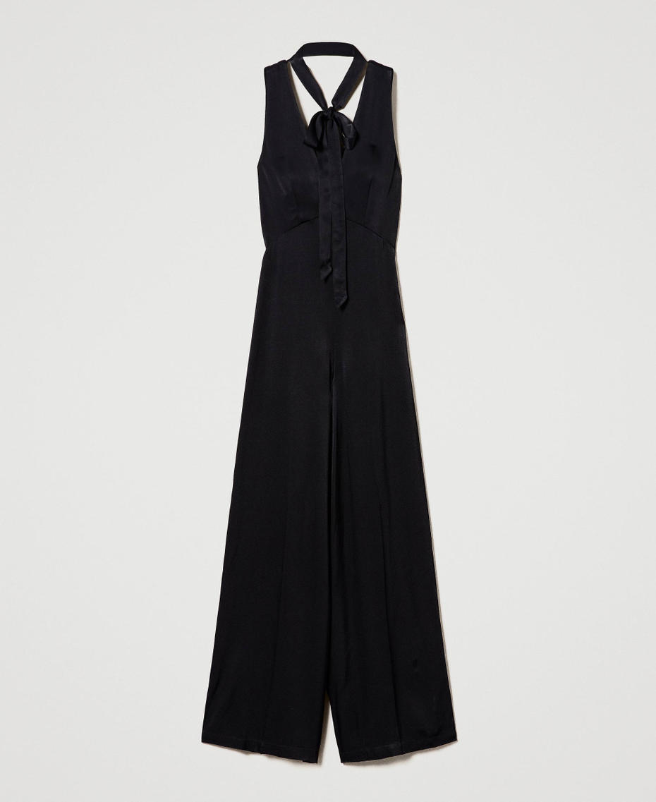 Combinaison sans manches en satin