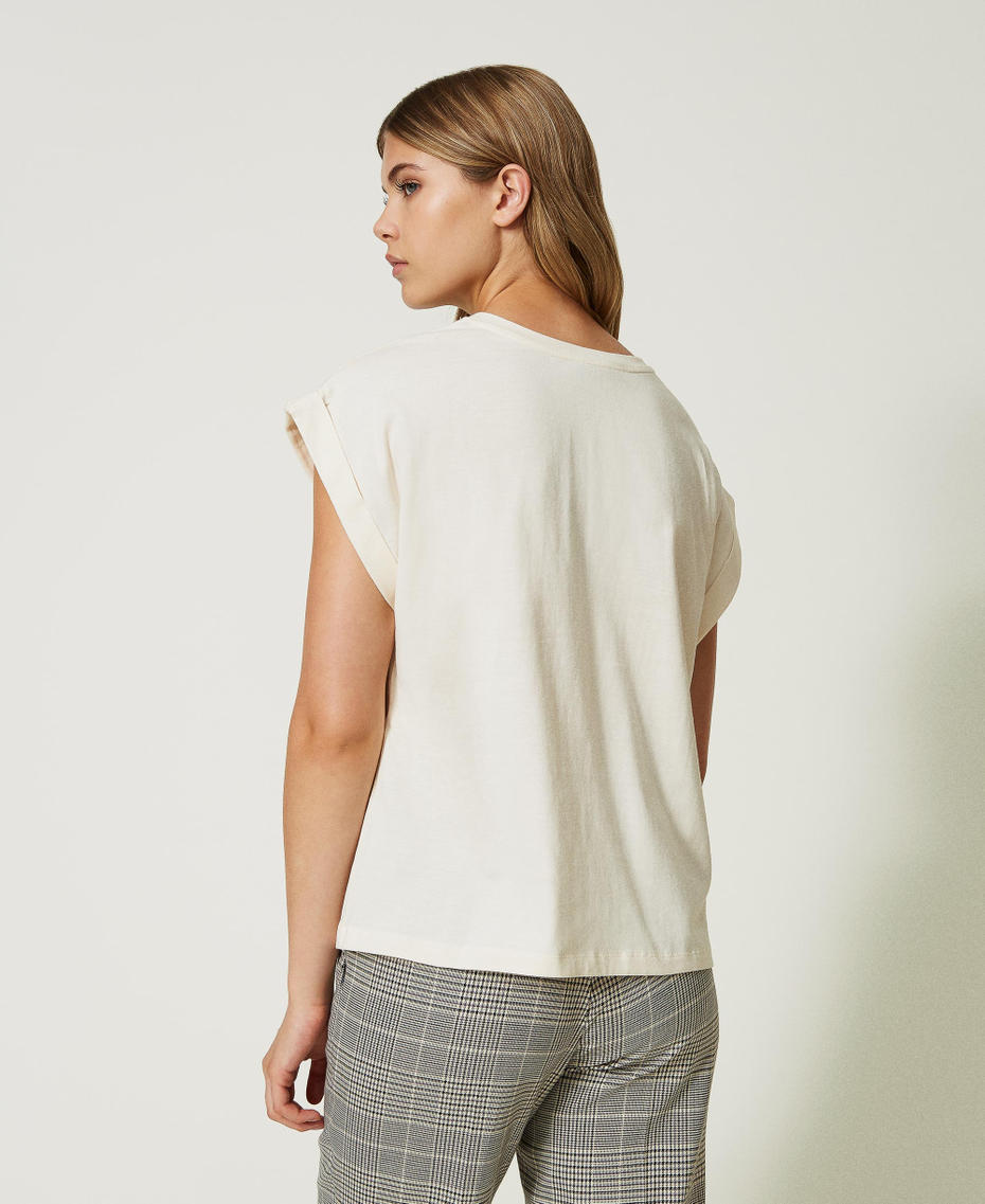 T-shirt avec broderie Oval T