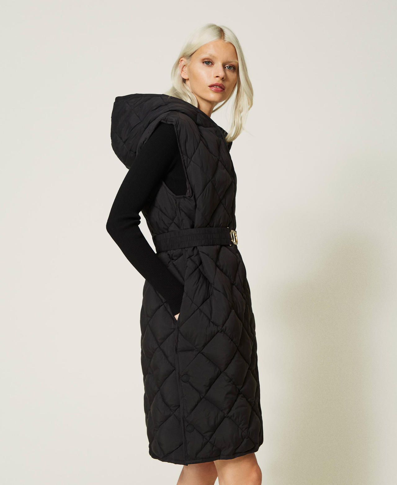 Gilet rembourré avec boucle Oval T