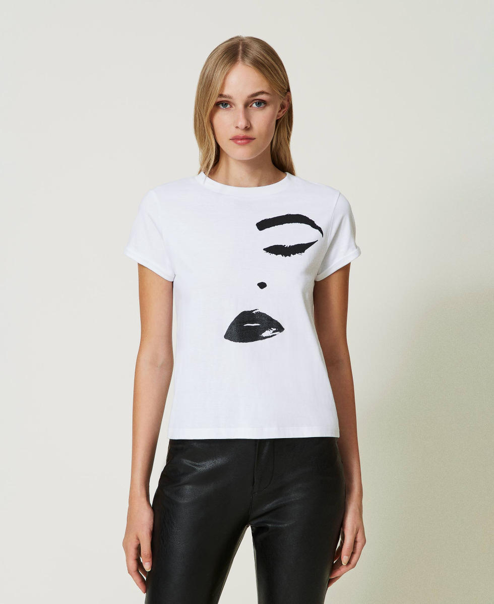 T shirt stampa donna discount