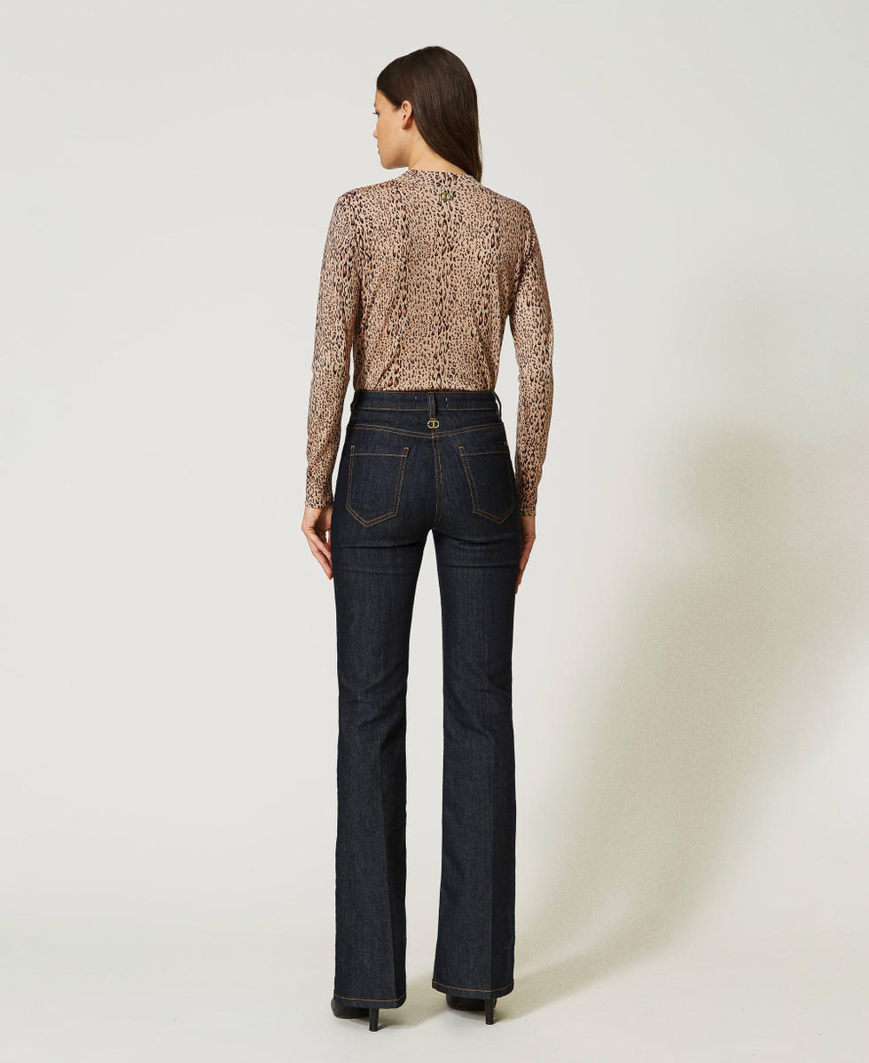Five-pocket flared jeans