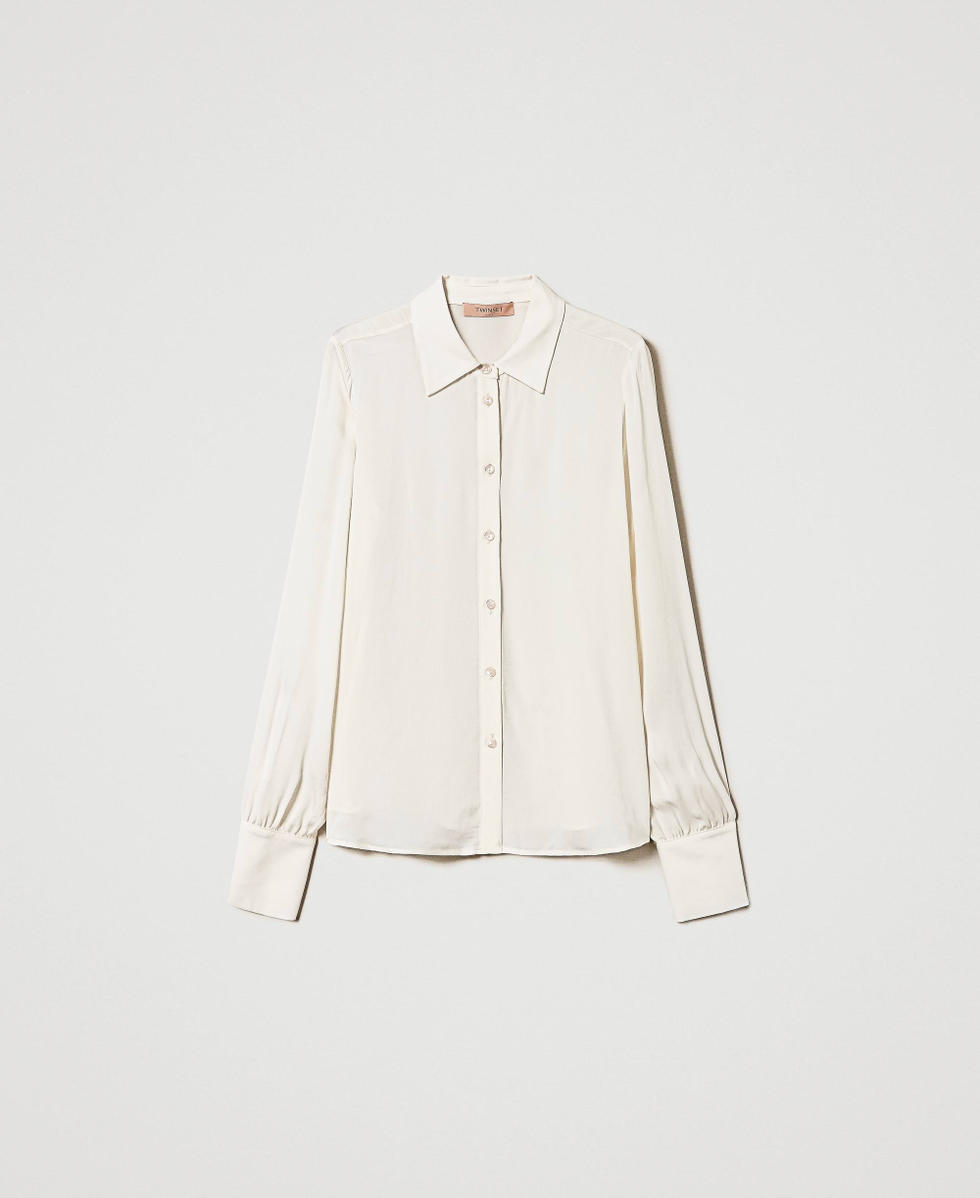 Camicia in cr&ecirc;pe cady
