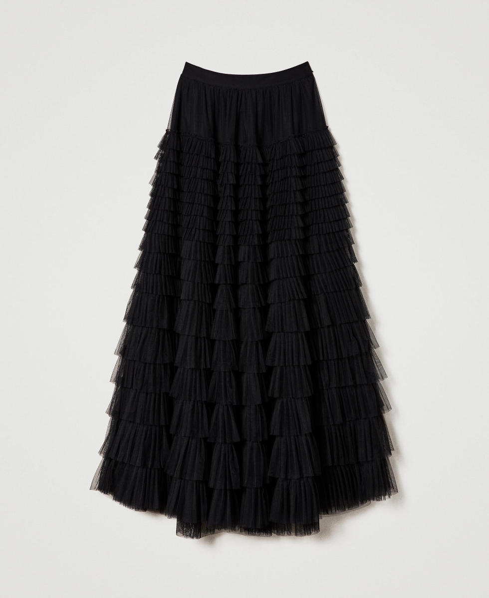 Gonna con balze in tulle sale