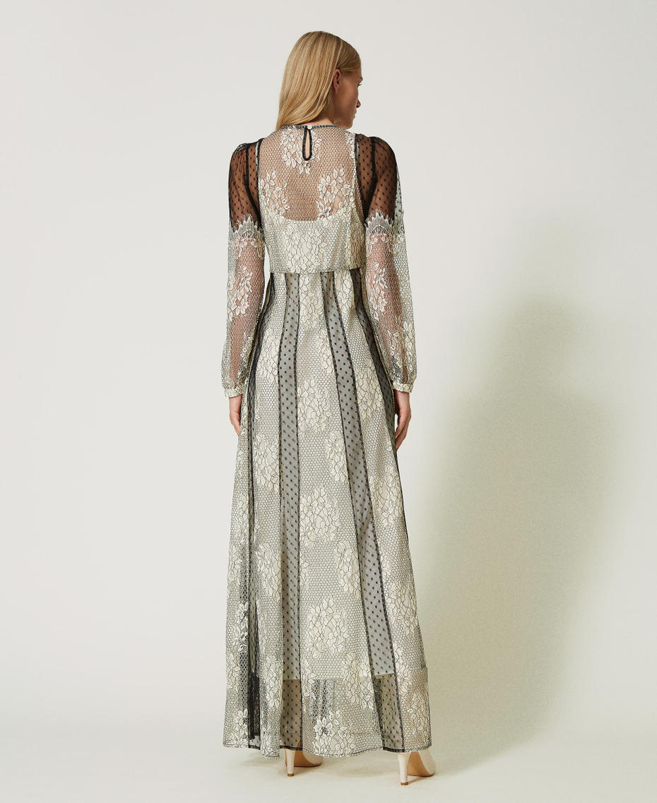 Abito Lungo In Tulle Plissé Donna, Rosa | Milano - Foto 9