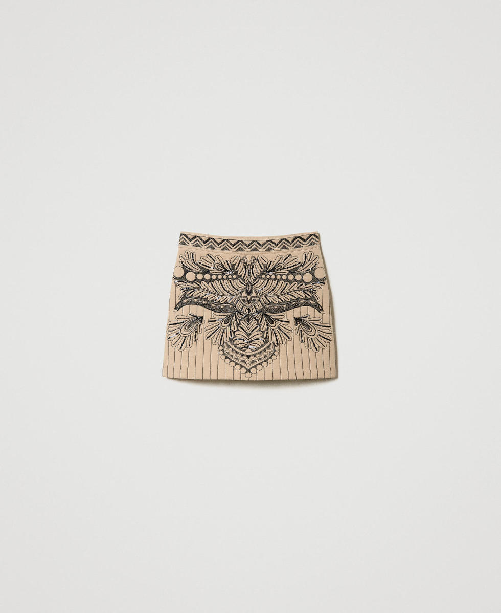 ミニスカート TWINSET FW23 Embroidery skirt (232TP3661S17912 00107) TWINSET Milano