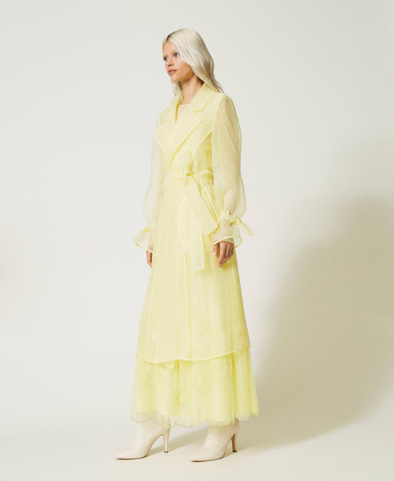 Trench in organza Yellow Iris Donna 232TP2700-03