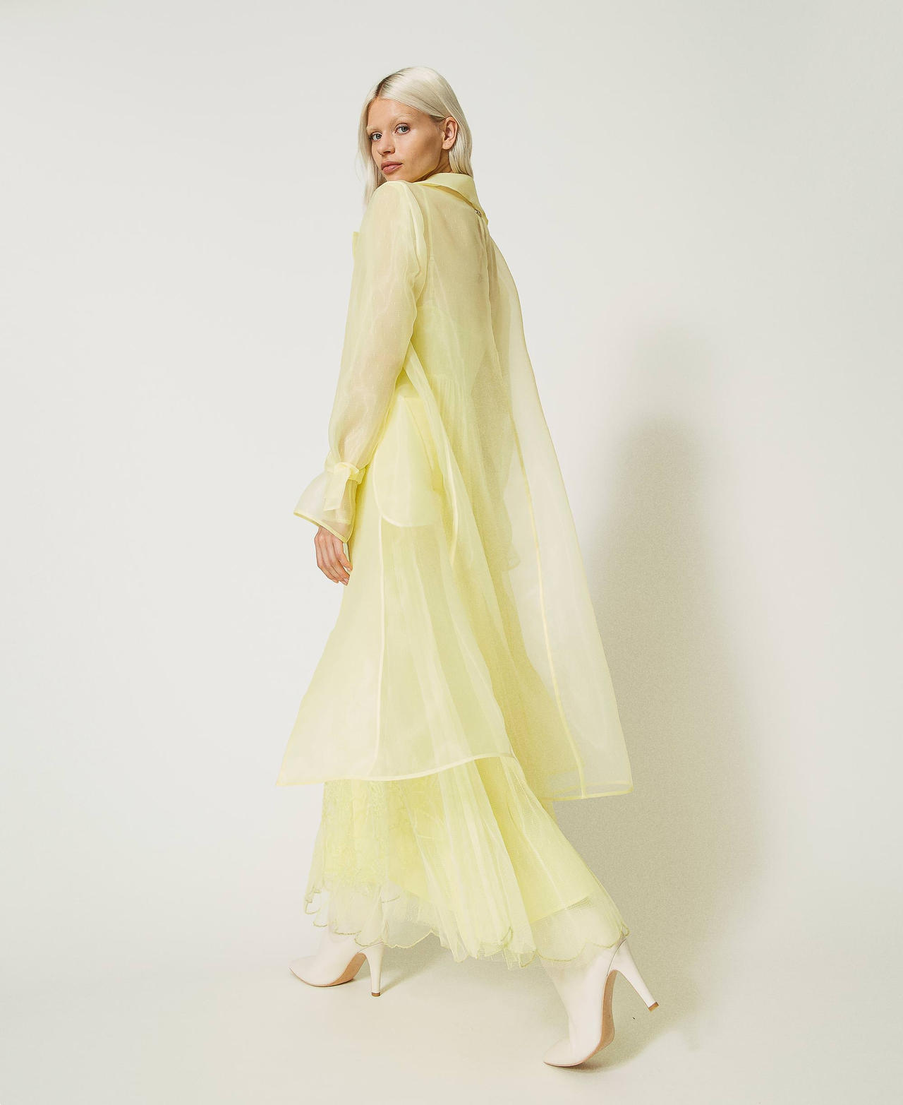 Organza trench coat online