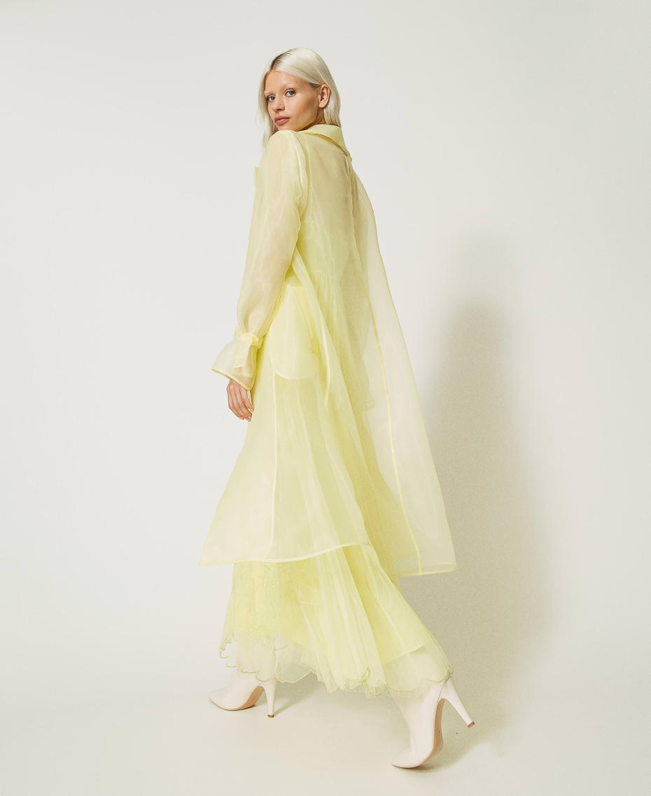 Trench in organza Yellow Iris Donna 232TP2700-04