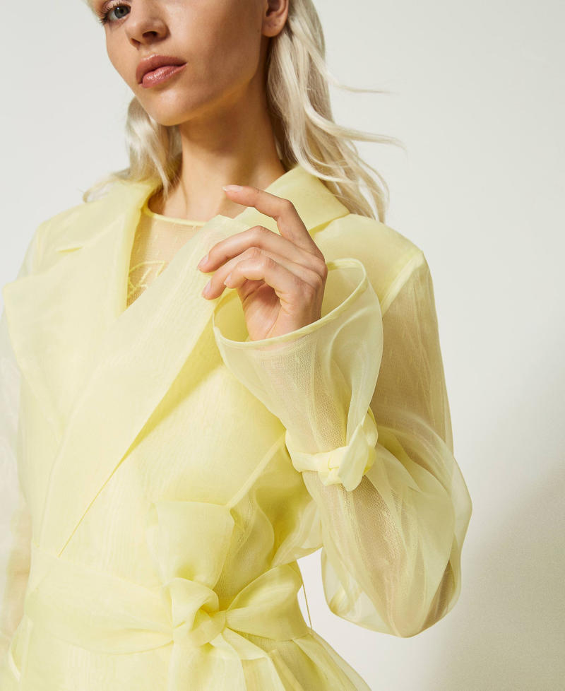 Trench in organza Yellow Iris Donna 232TP2700-05