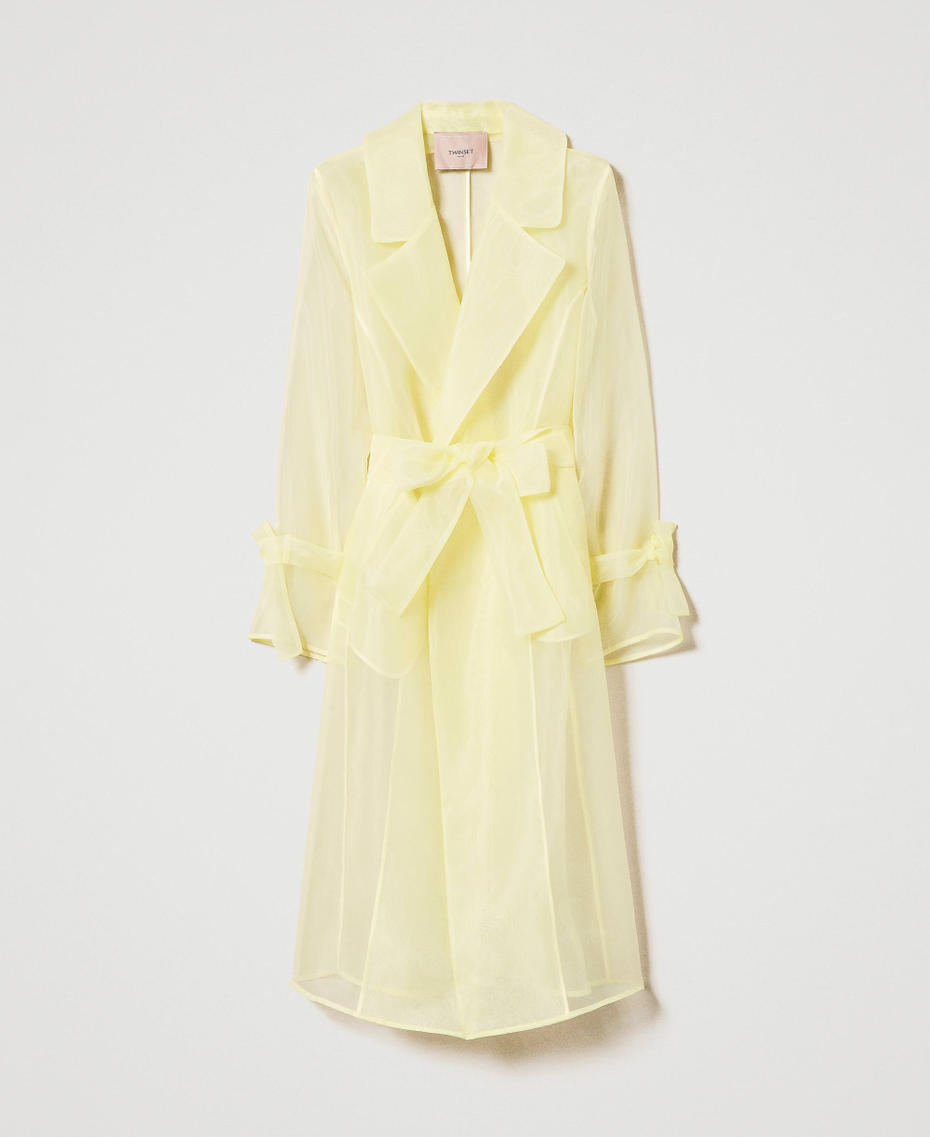 Trench in organza Yellow Iris Donna 232TP2700-0S