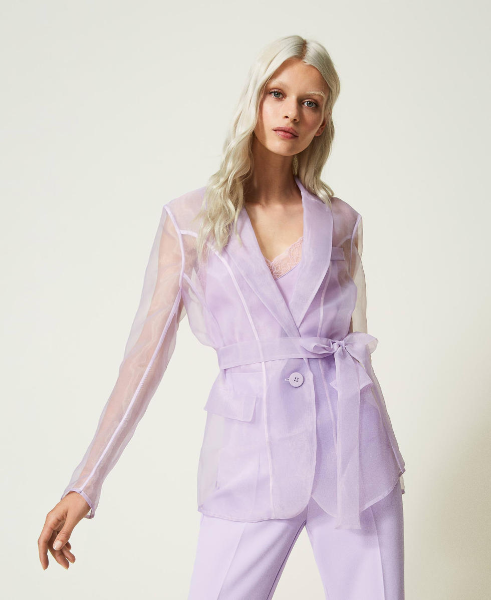 Organza blazer Woman Purple TWINSET Milano