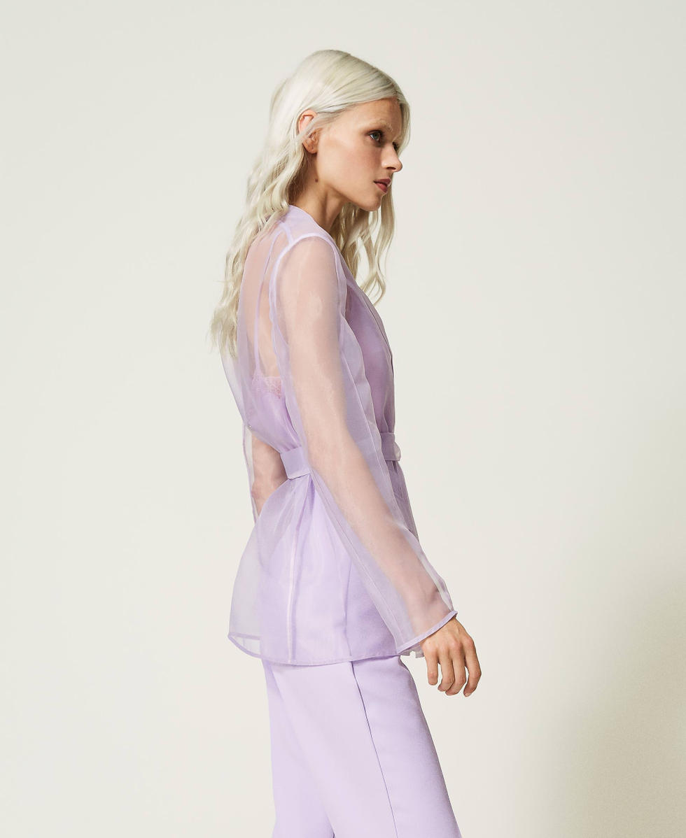 Chaqueta blazer de organza