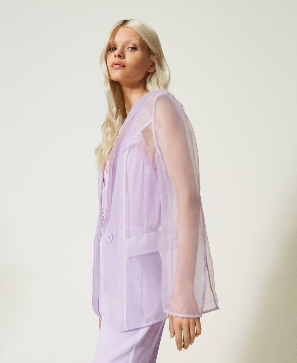 Chaqueta blazer de organza