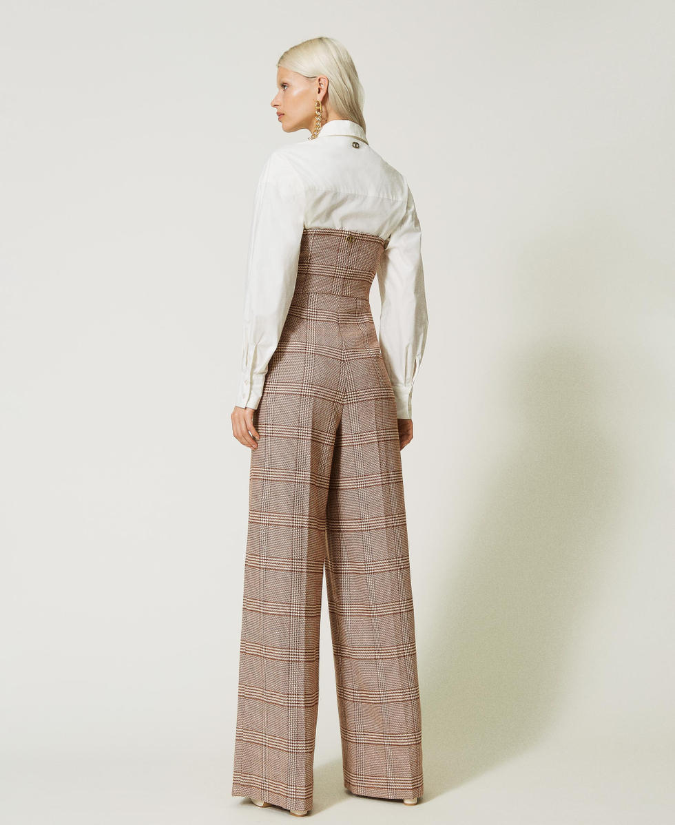Glen plaid jumpsuit hot sale