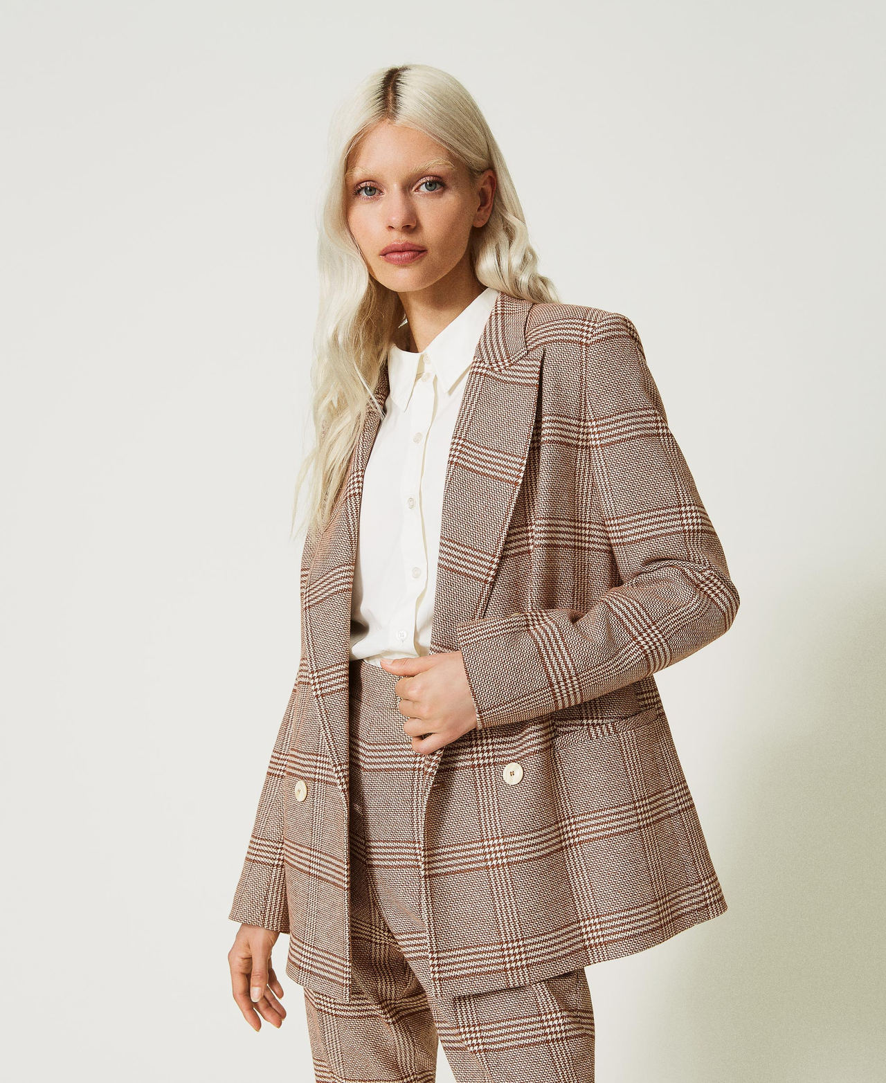 Women's glen plaid jacket on sale