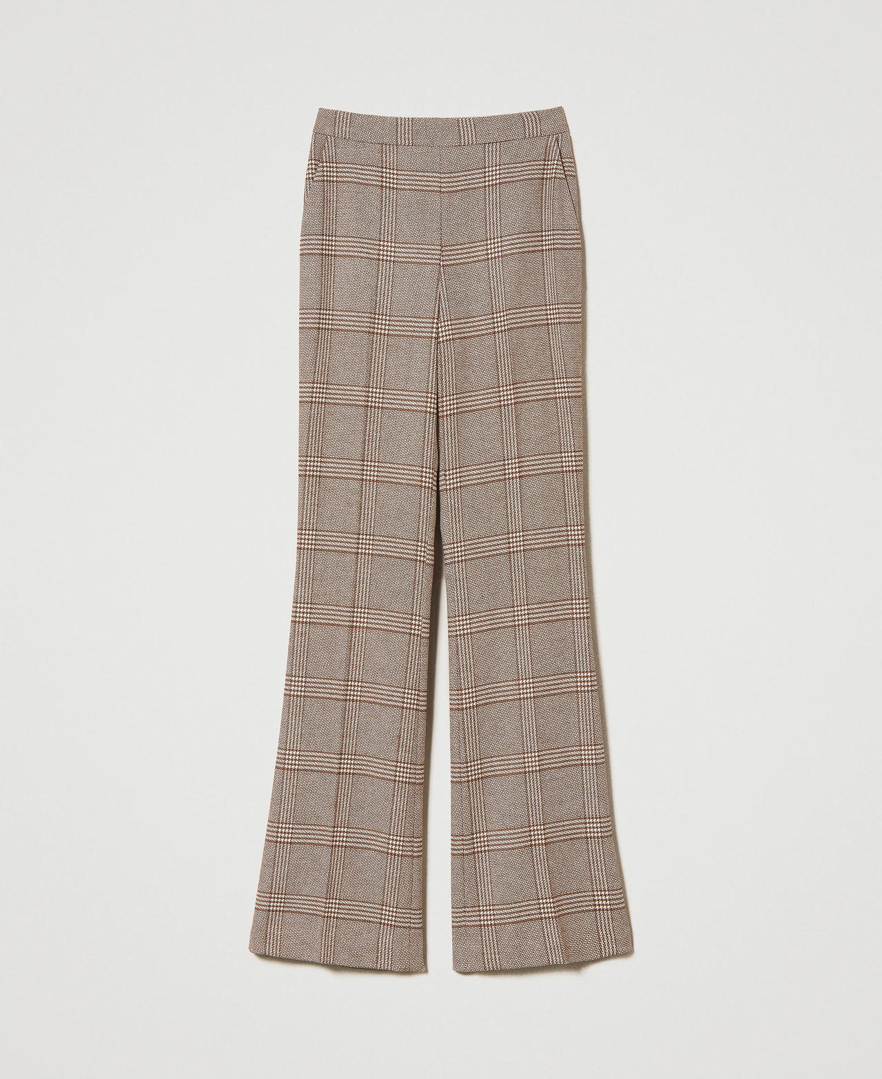 Pantaloni flare in Principe di Galles