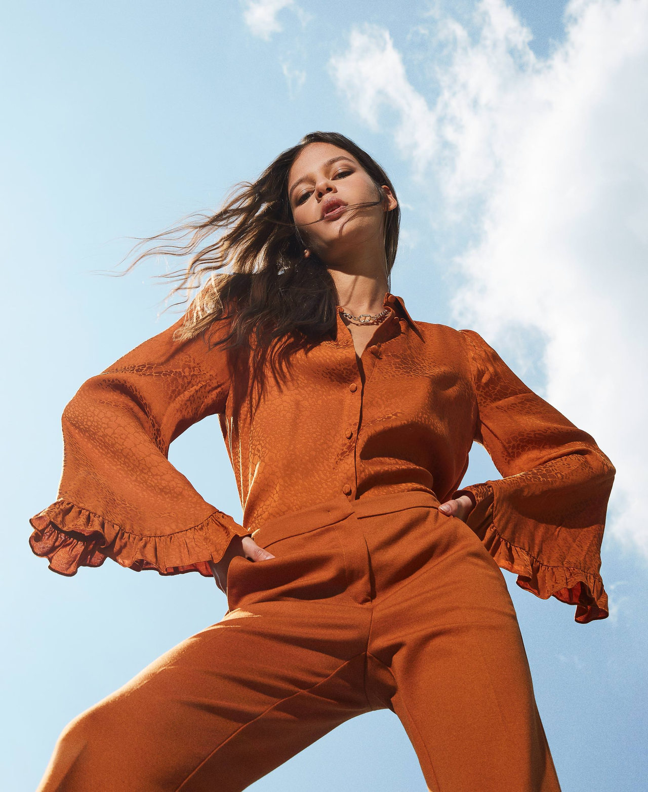 Chemise marron femme zara store