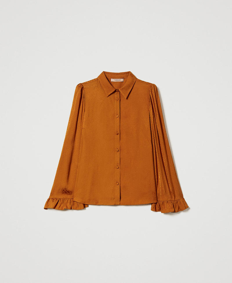 Jacquardhemd mit Animaldessin