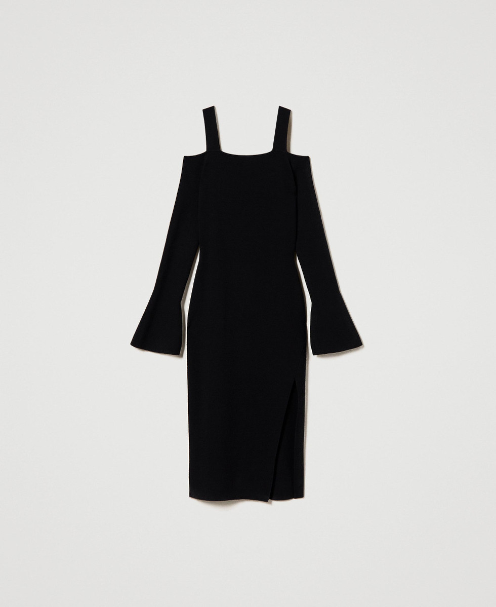 Midi strickkleid mit schlitz Clearance