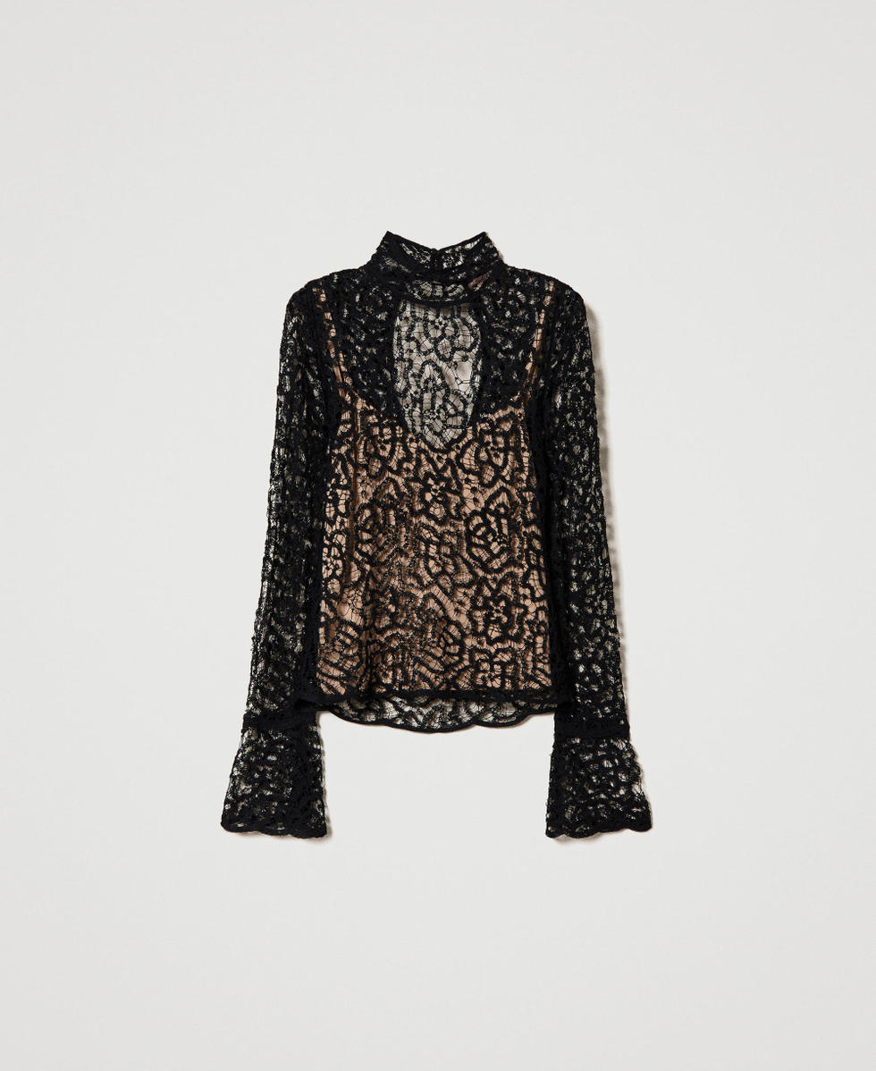 Crochet jumper black sales