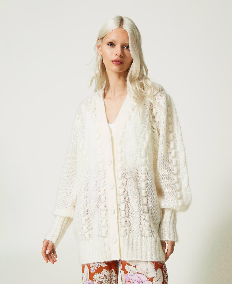 White maxi cardigan outlet