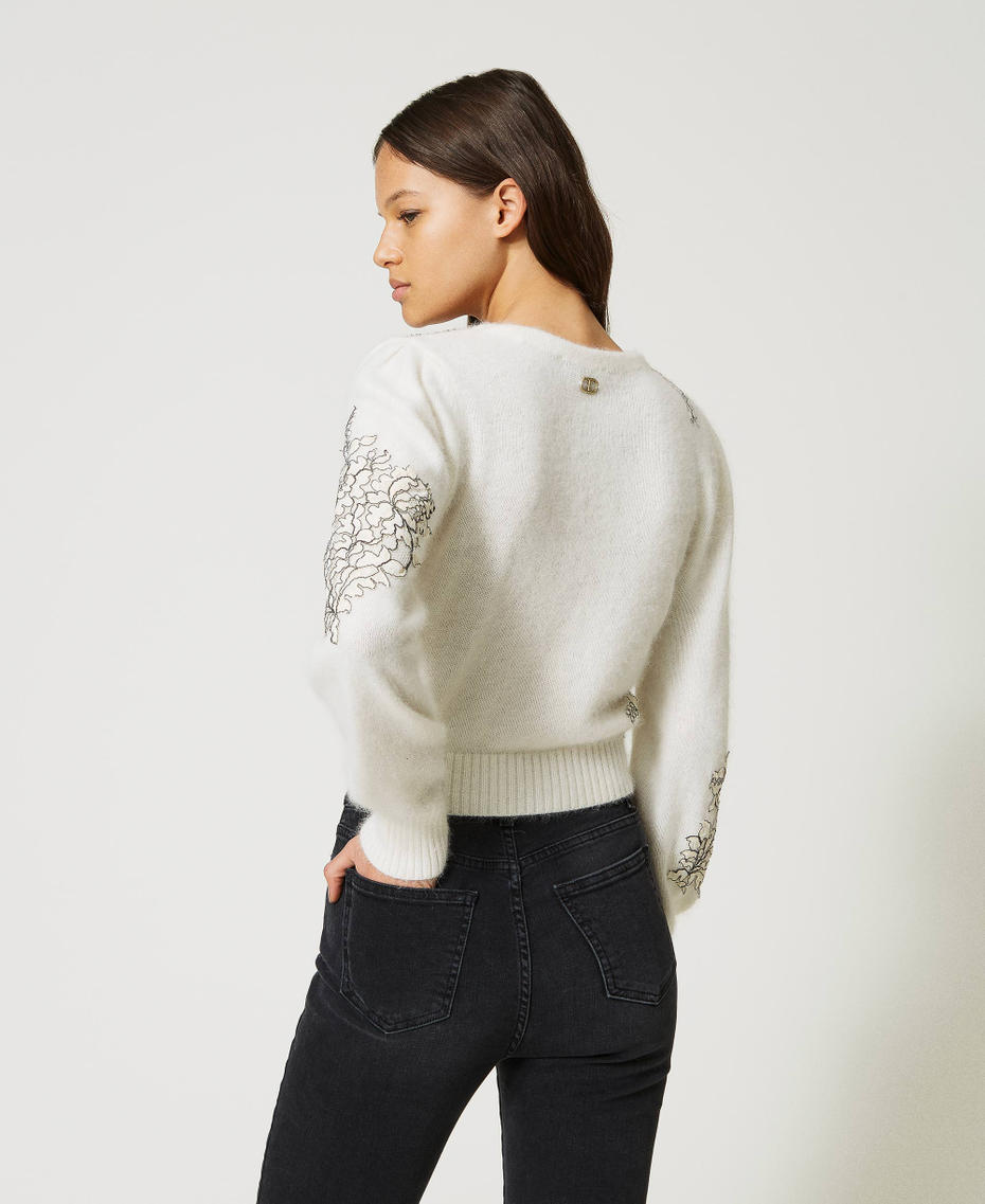 Angora blend cropped jumper