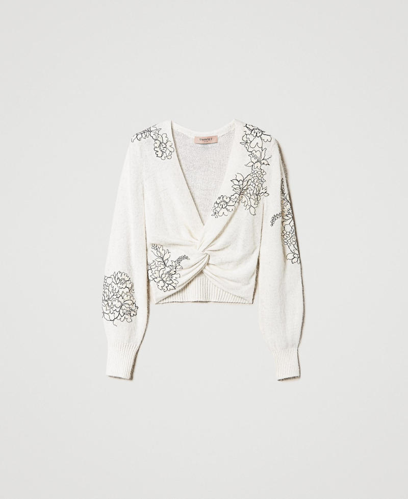 Angora blend cropped jumper