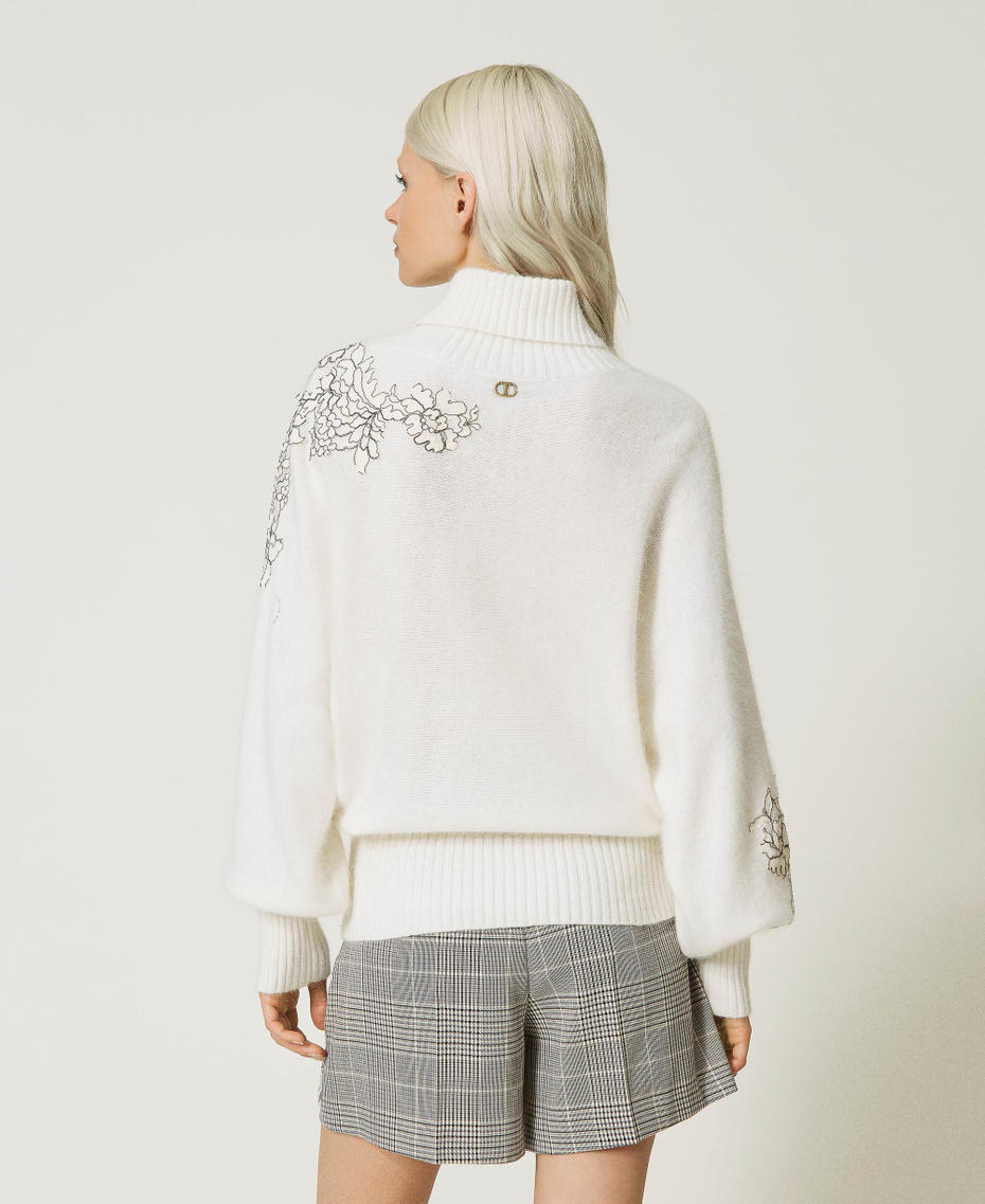 Angora blend turtleneck jumper