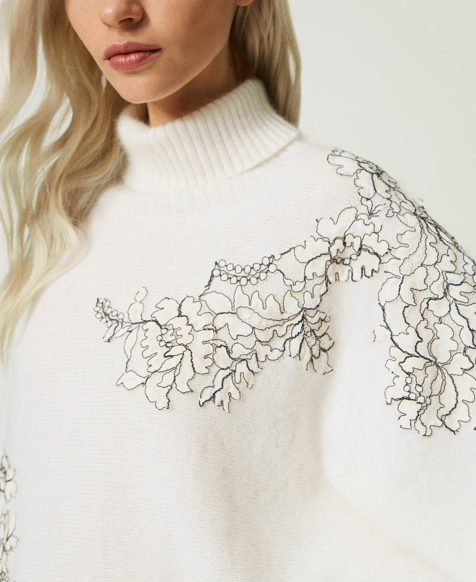 Angora blend turtleneck jumper