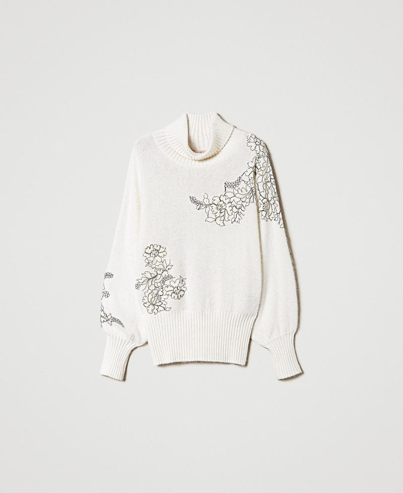 Angora blend turtleneck jumper