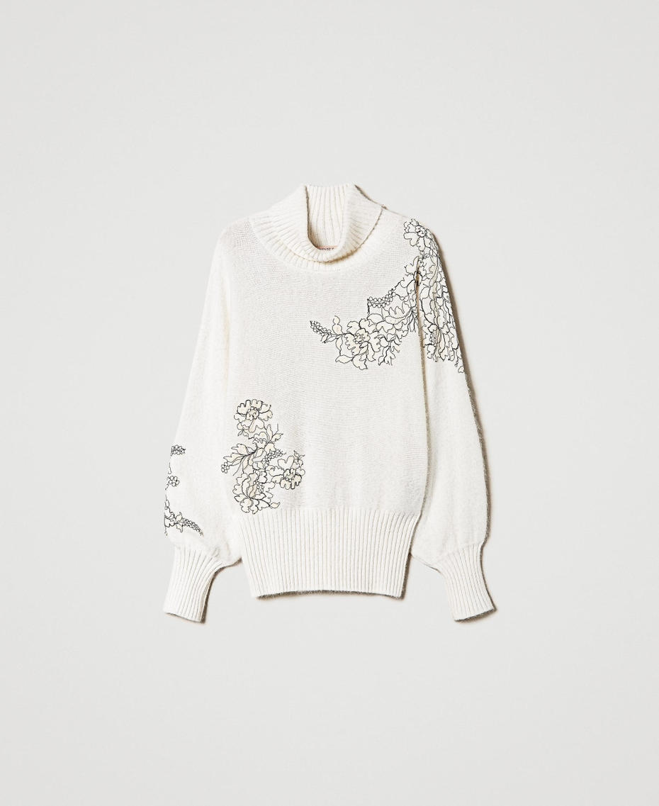 Angora blend turtleneck jumper