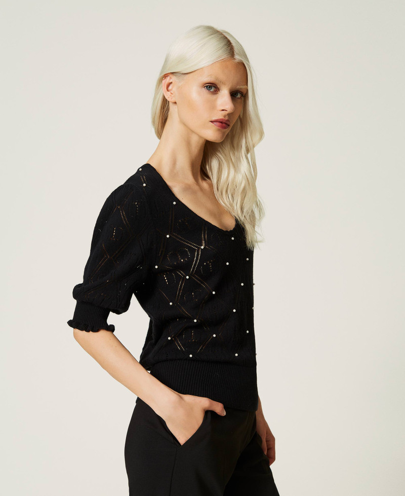 Vestido De Mujer Toochki Negro - Georgette, Línea A, Manga Abombada 3/4, Perfecto Para Fiestas