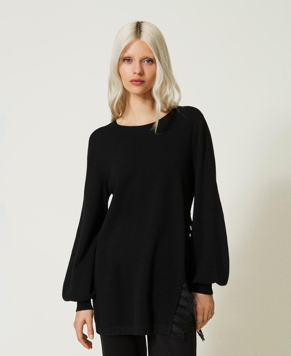 Maglia nera elegante top