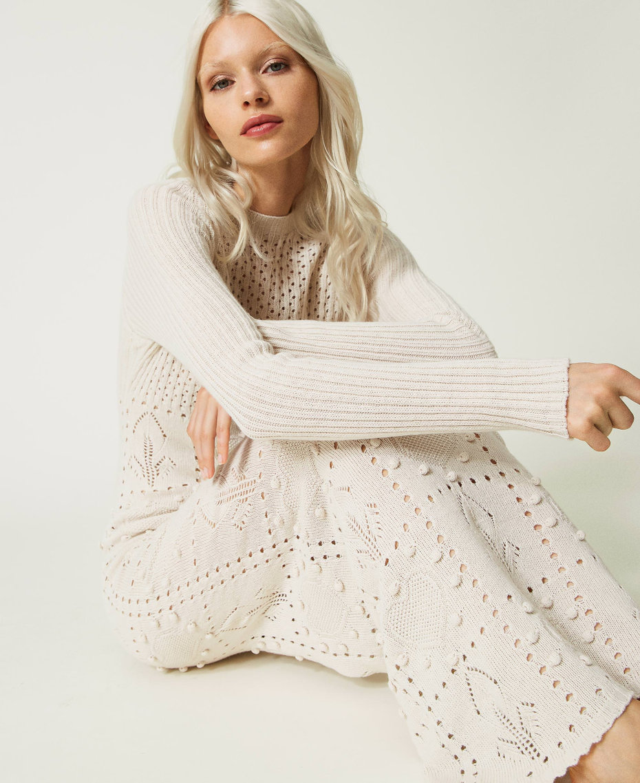 Treeblend yarn long fitted dress