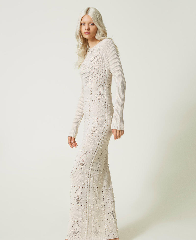 Treeblend yarn long fitted dress