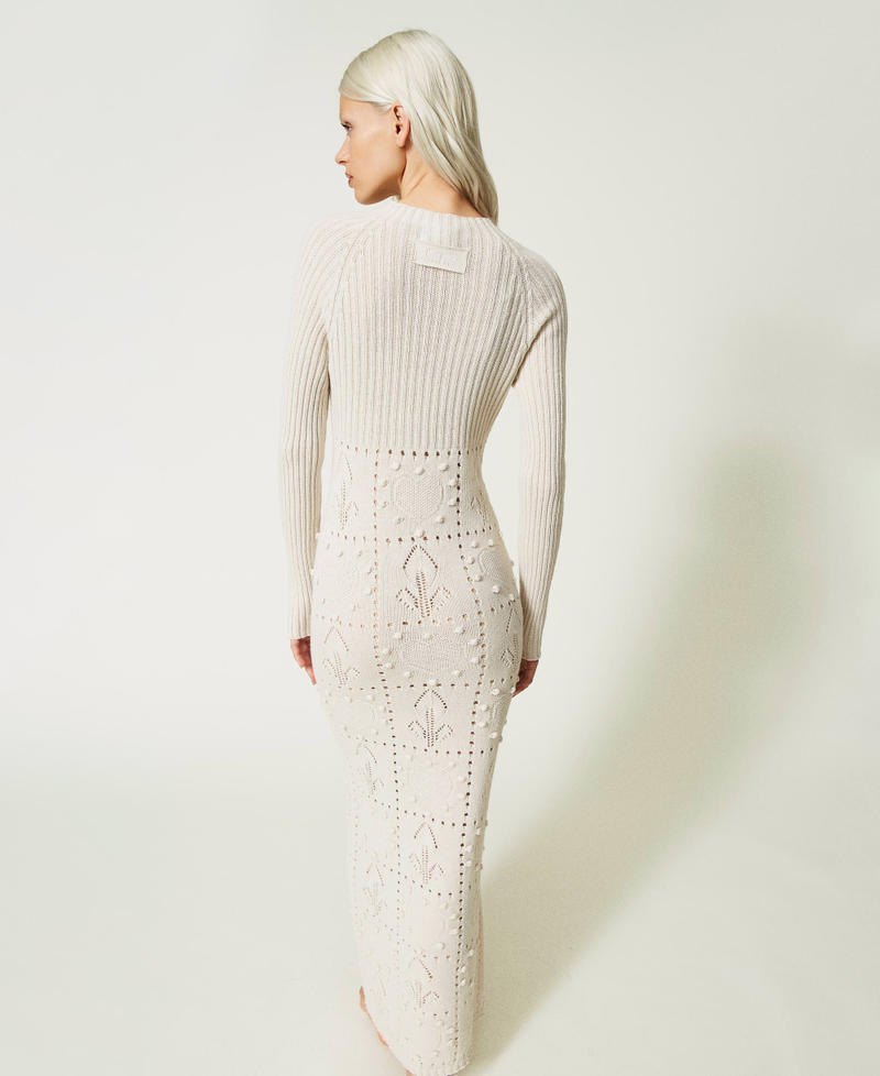 Treeblend yarn long fitted dress