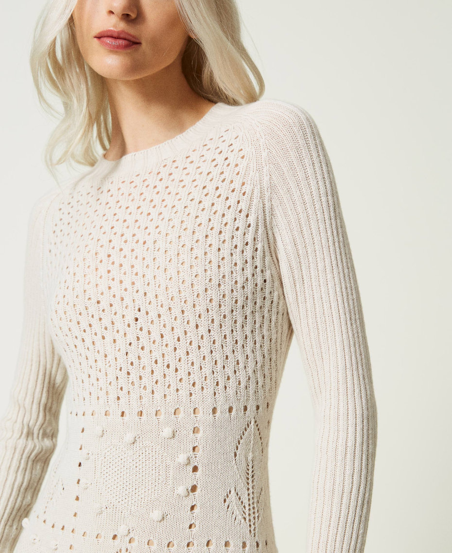 Treeblend yarn long fitted dress