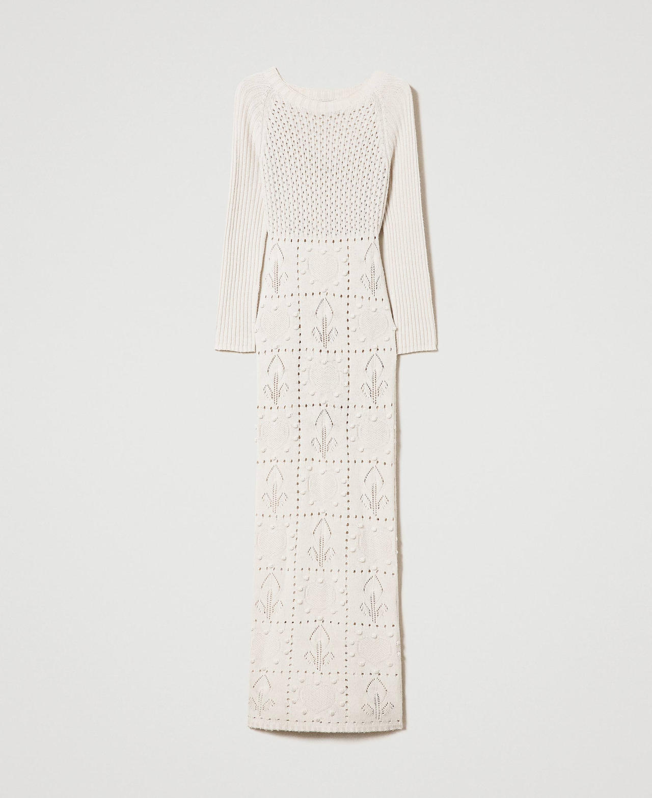 Treeblend yarn long fitted dress