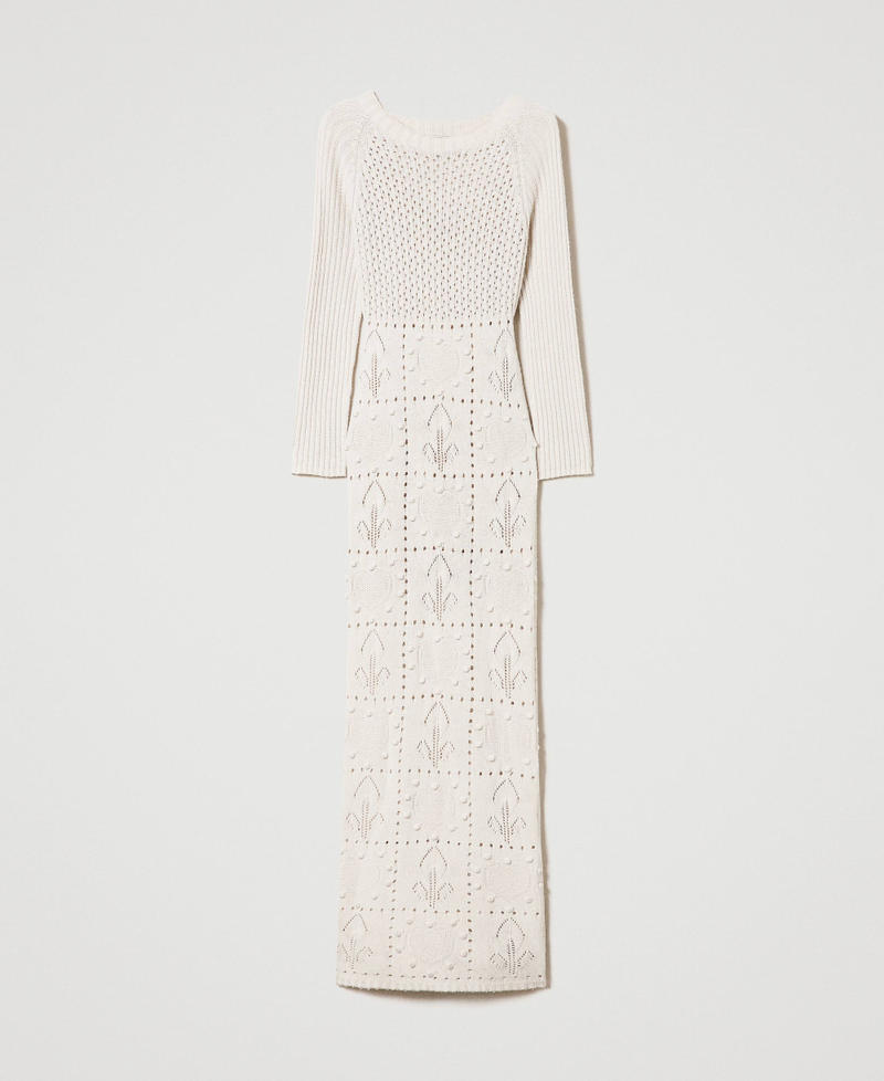 Abito lungo fitted in filato Treeblend