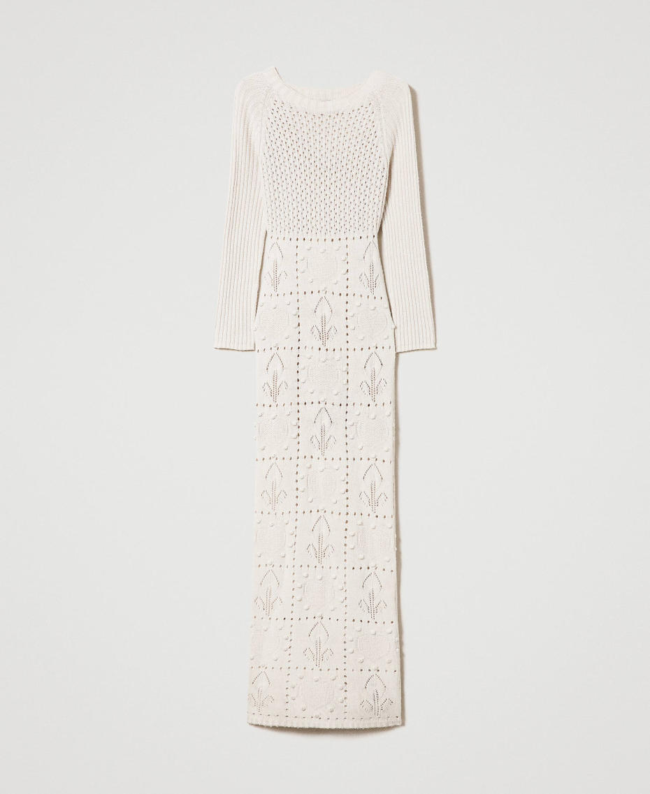 Abito lungo fitted in filato Treeblend