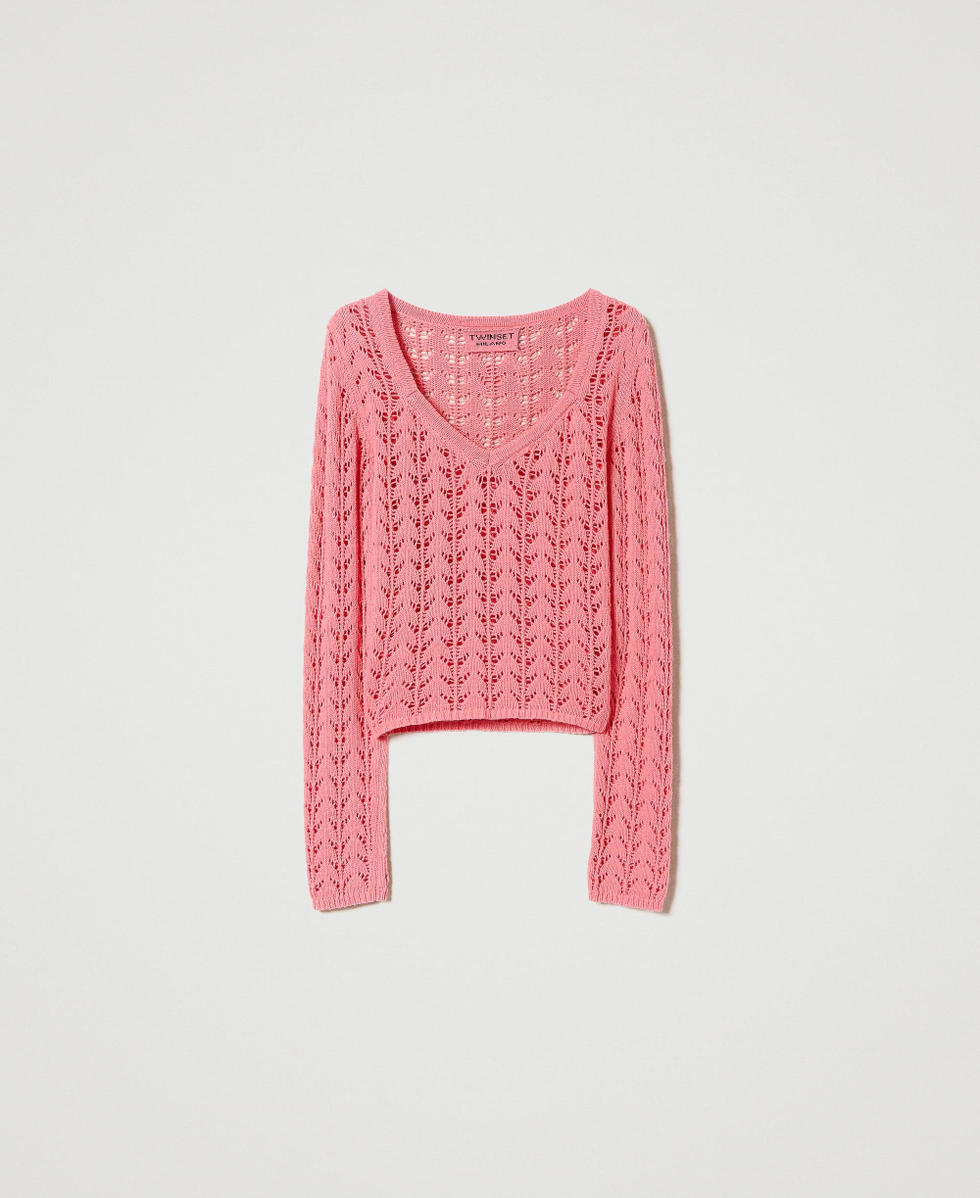 Pull ajust&eacute; en fil Treeblend
