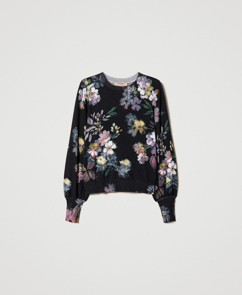 Jersey est&aacute;ndar con estampado de flores