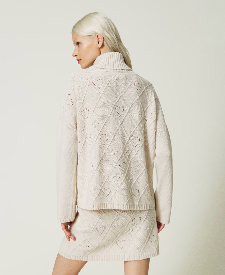 Maglia con ricami a mano in filato Treeblend Chantilly Donna 232TP3660_00522_03