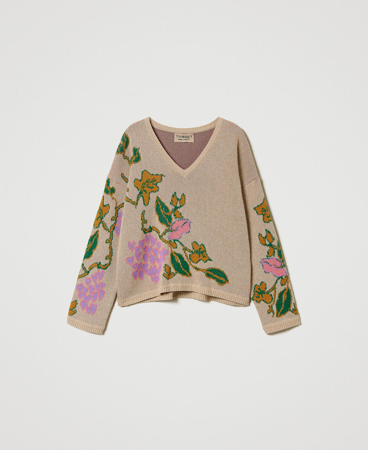 Pull jacquard en fil Treeblend