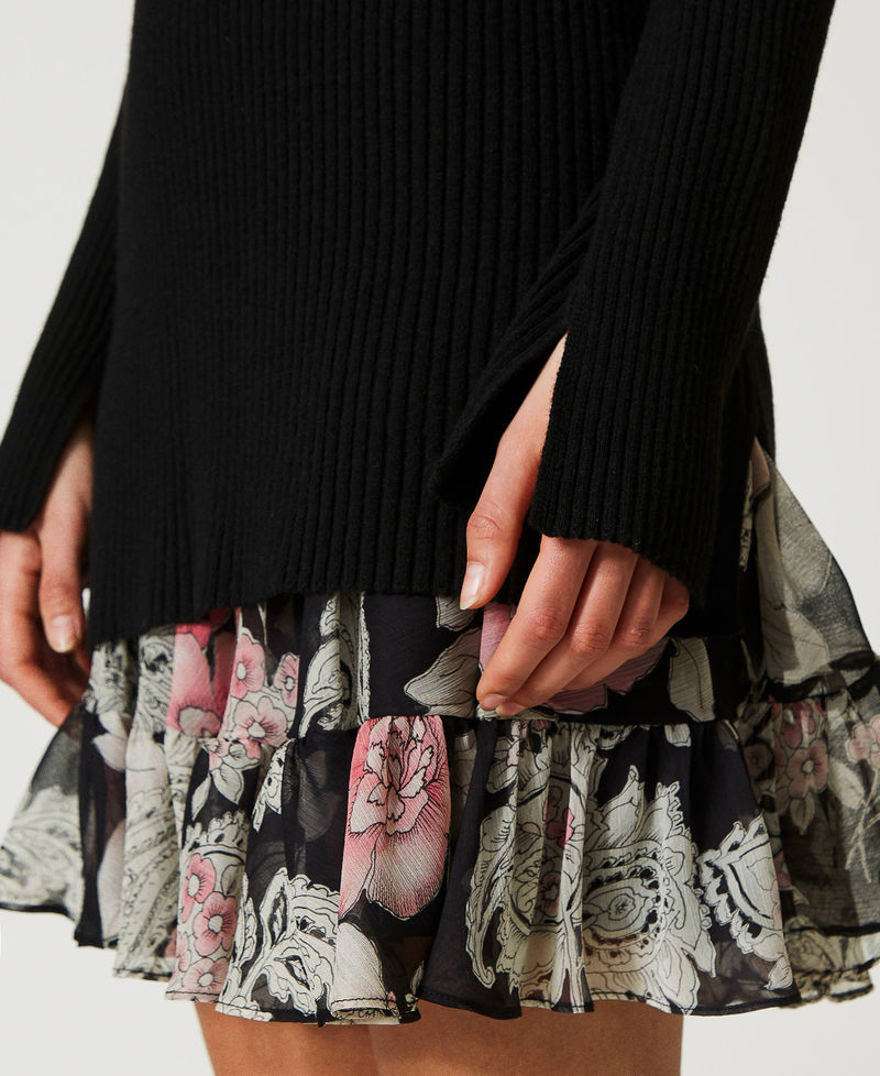 Alpaca and wool blend jumper with dress