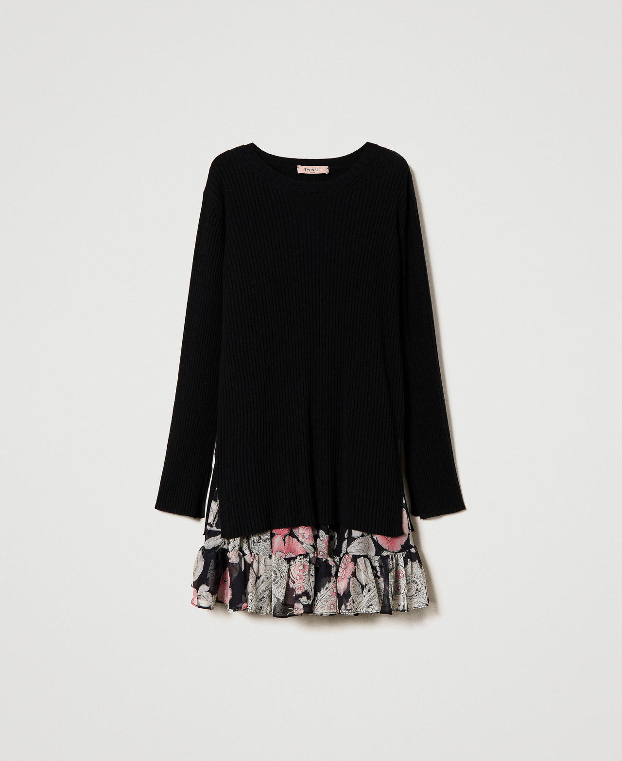 Alpaca and wool blend jumper with dress