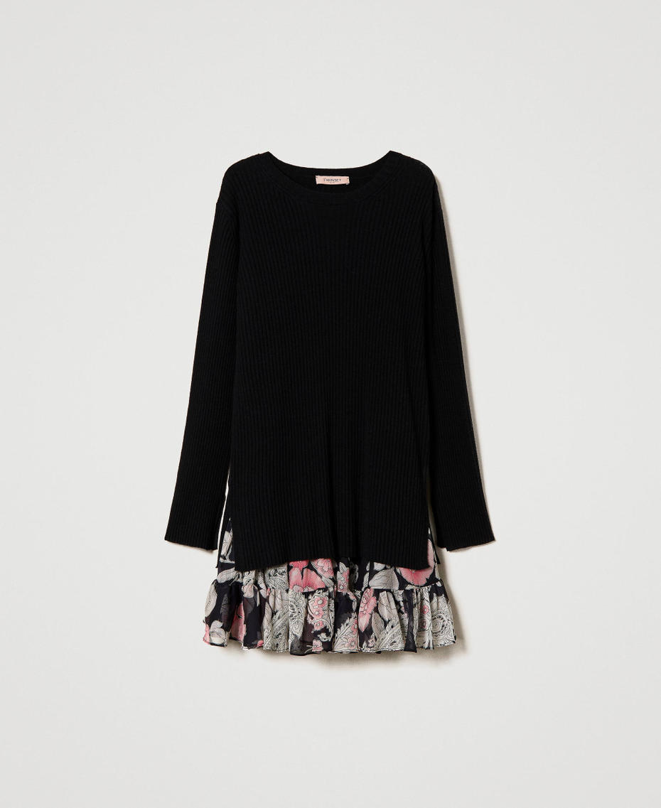 Alpaca and wool blend jumper with dress